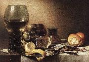 Pieter Claesz Still-Life with Oysters oil painting artist